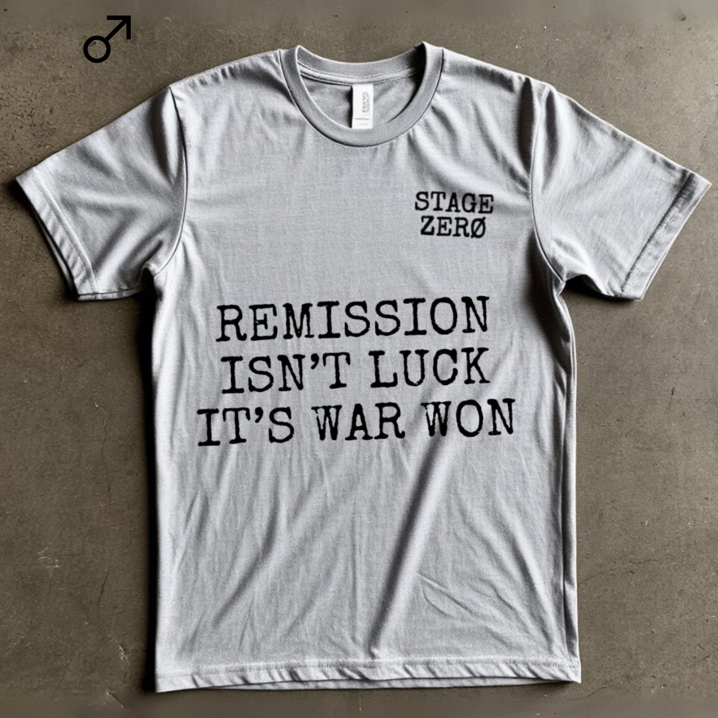 Men's T-shirt | REMISSION ISN’T LUCK IT’S WAR WON