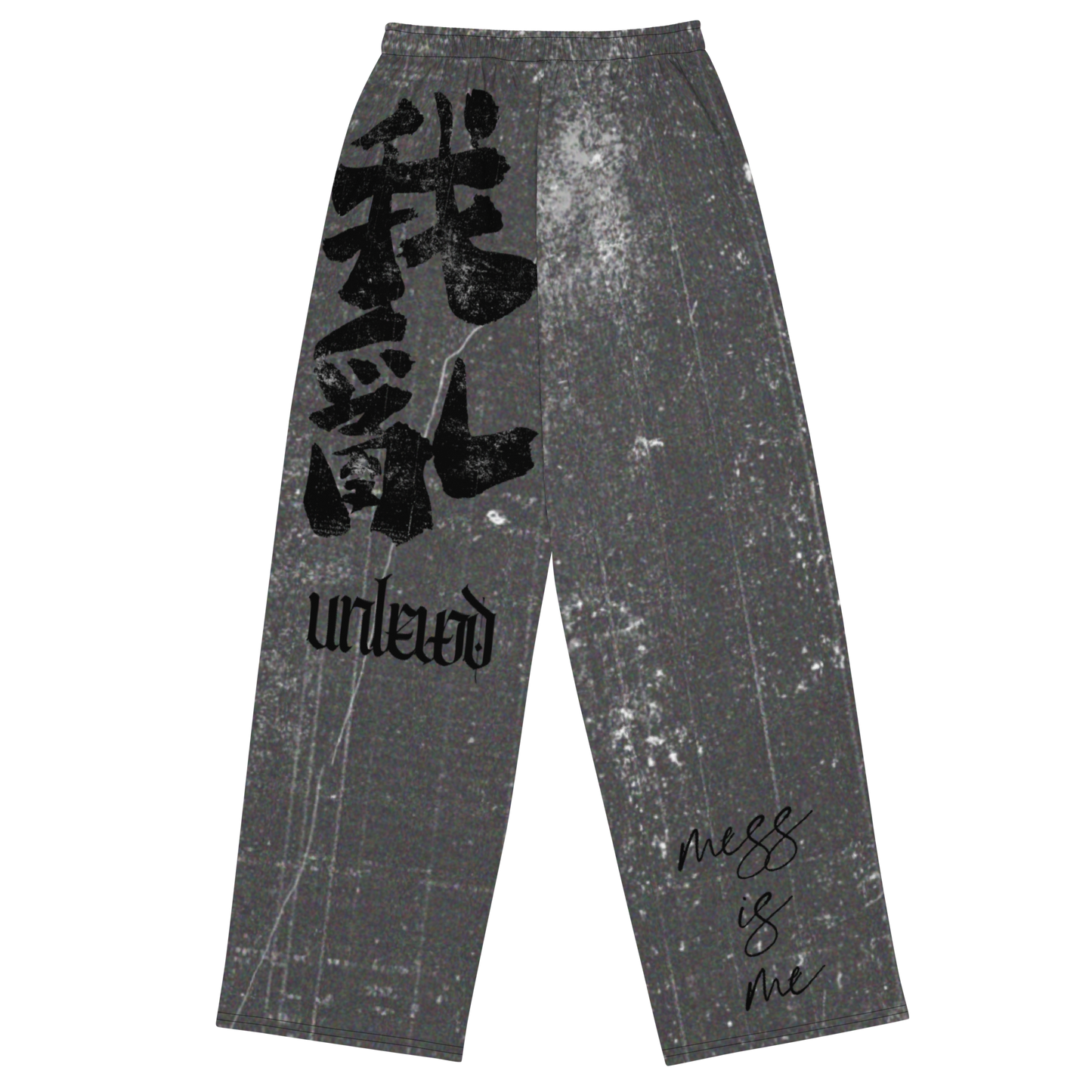 unlewd™ unisex wide leg pants • mess is me print 00.3