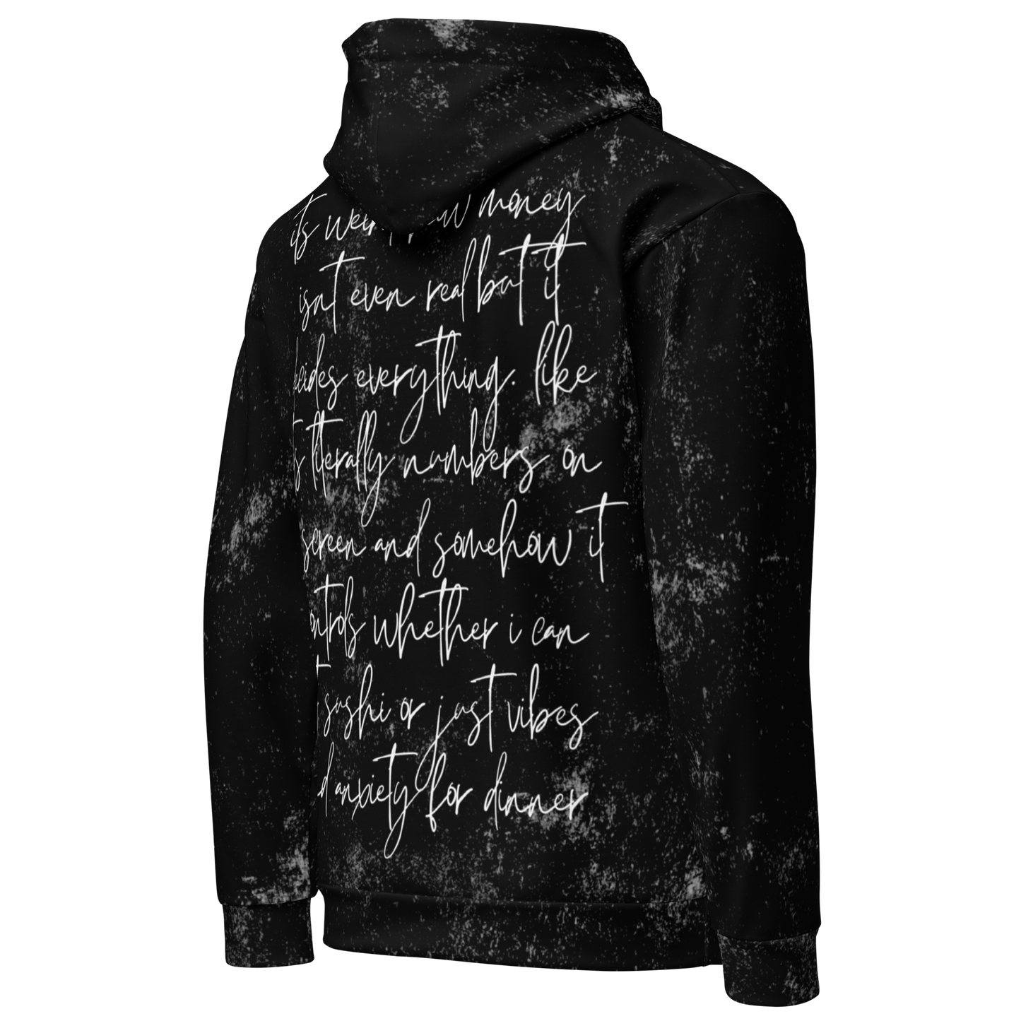 unlewd™ unisex hoodie • money is fake print 00.2