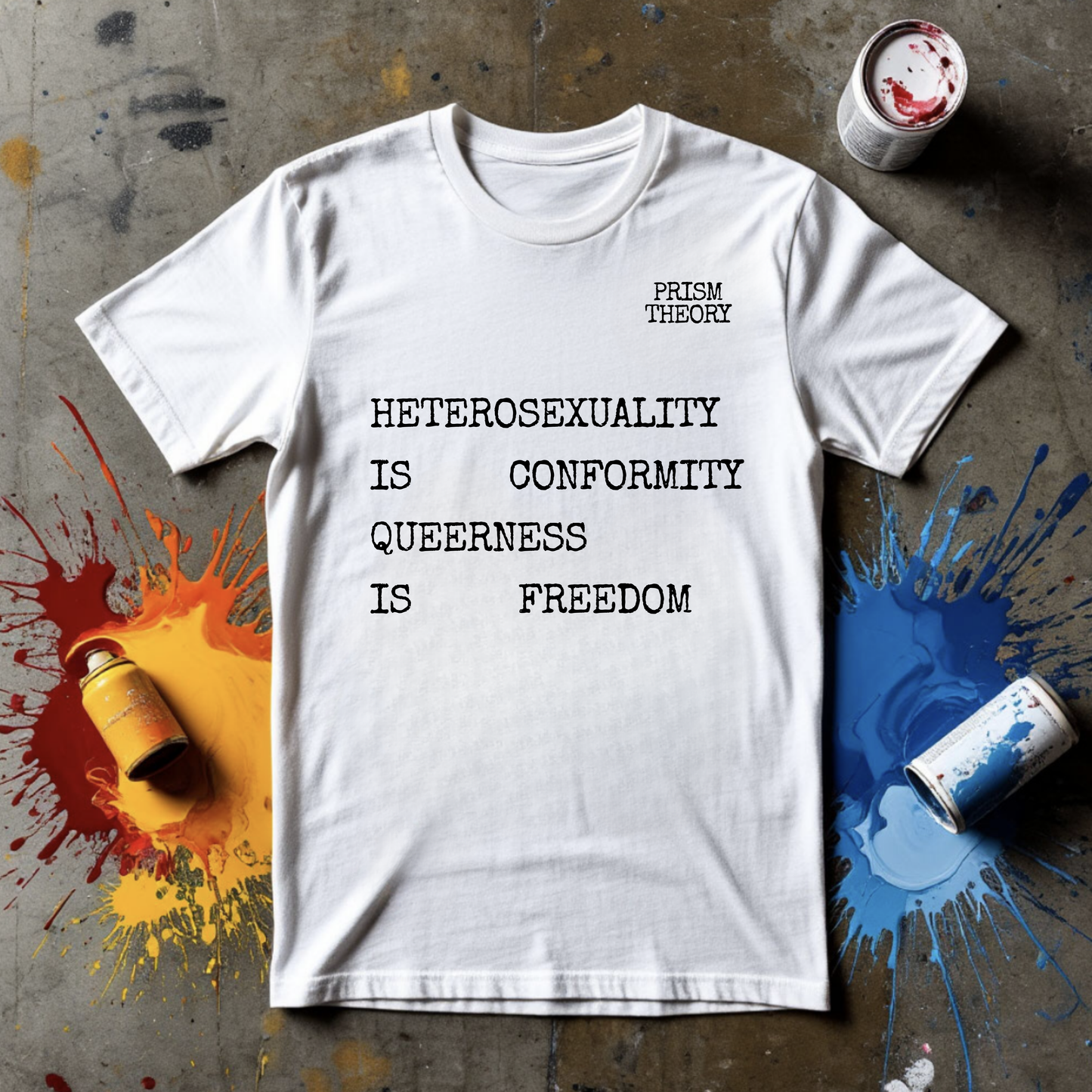 Unisex T-shirt | HETEROSEXUALITY IS CONFORMITY QUEERNESS IS FREEDOM