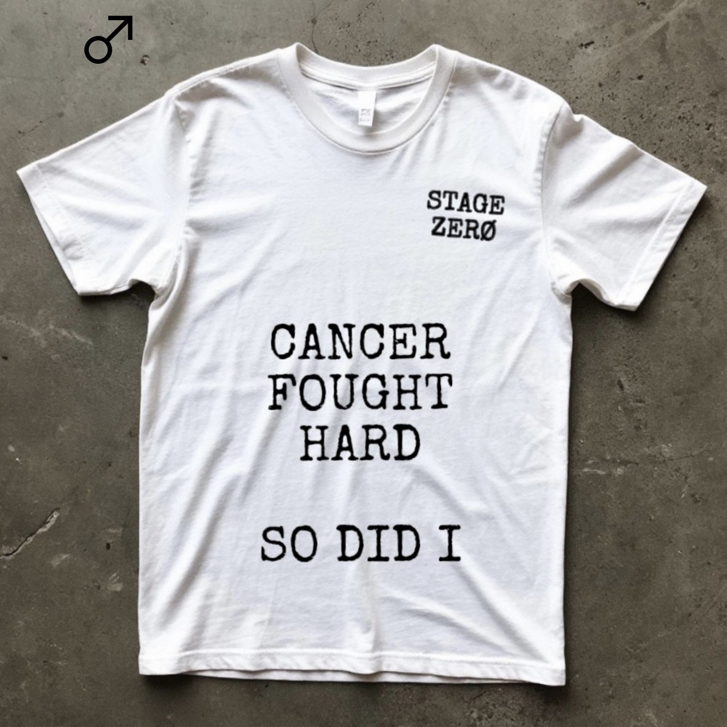 Men's T-shirt | CANCER FOUGHT HARD SO DID I