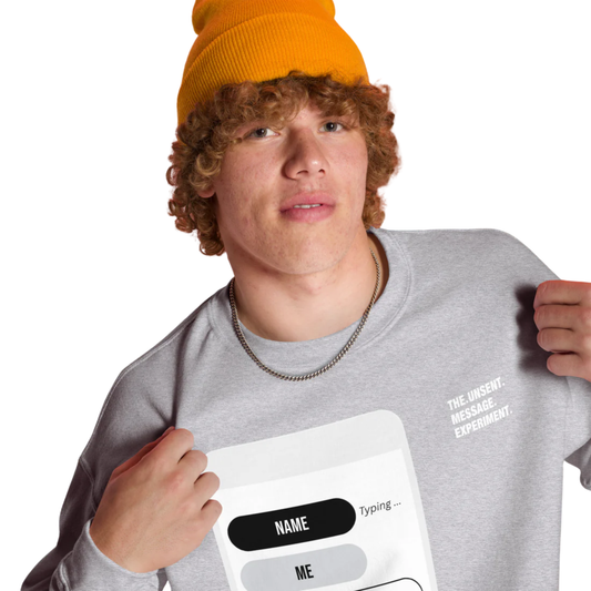 UNSENT MESSAGE ™ Men’s Crew Neck Sweatshirt | CREATE YOUR OWN #23