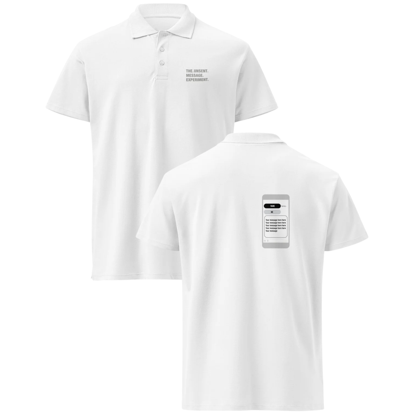 UNSENT MESSAGE ™ Unisex Urban Polo Shirt | CREATE YOUR OWN #57