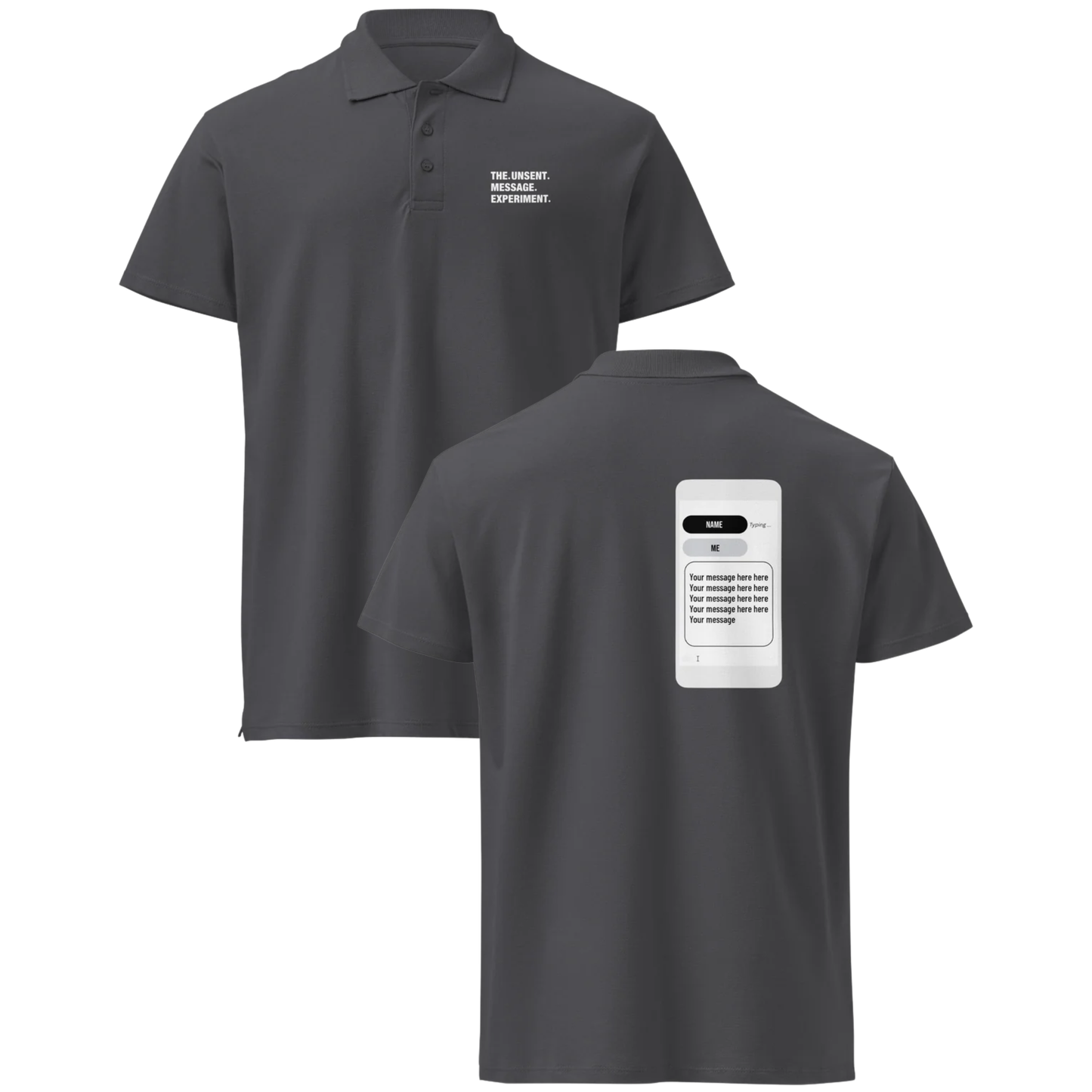 UNSENT MESSAGE ™ Unisex Urban Polo Shirt | CREATE YOUR OWN #33