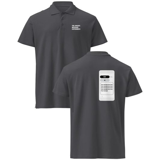 UNSENT MESSAGE ™ Unisex Urban Polo Shirt | CREATE YOUR OWN #33