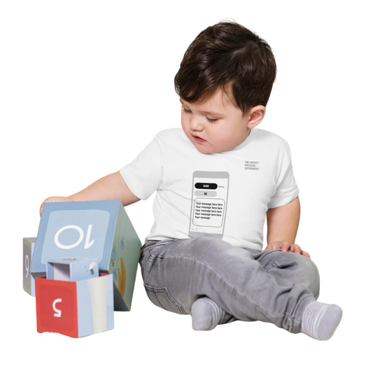UNSENT MESSAGE ™ Toddler Boy’s Staple Tee T-shirt | CREATE YOUR OWN #K9