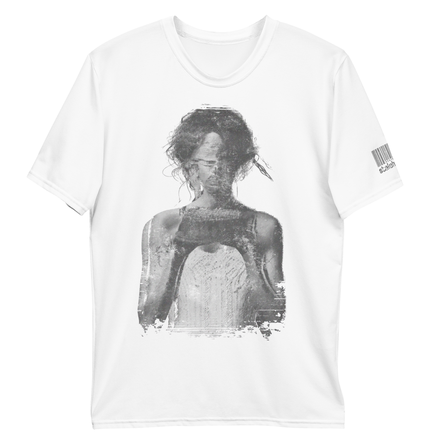 stalehuman™ men’s tee shirt • cappuccino cake print 00.3