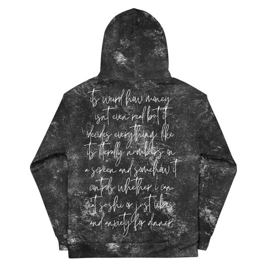 unlewd™ unisex hoodie • money isnt real print 00.1