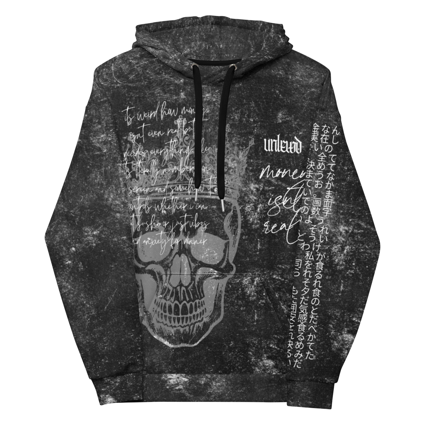 unlewd™ unisex hoodie • money isnt real print 00.1